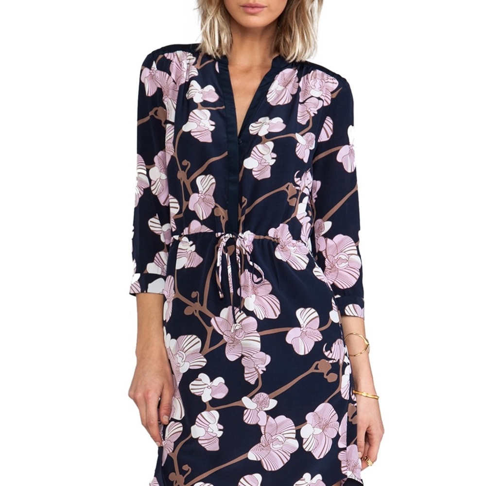 Diane von furstenberg freya orchid dress.
